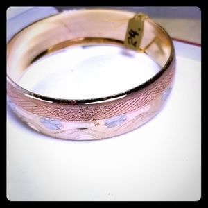 Gold Tone bangle bracelet